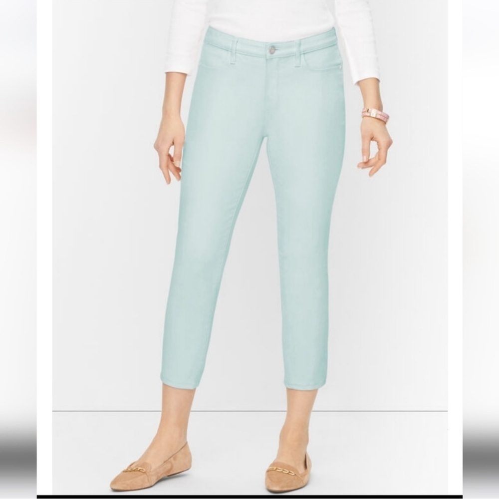 Talbots Flawless High Waist Jegging‎ Crop skinny leg light blue jeans pants 16W